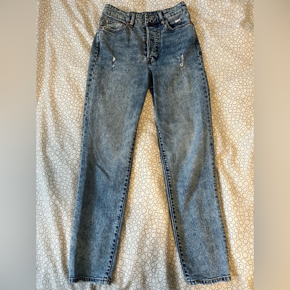H&M multi button mom jeans
